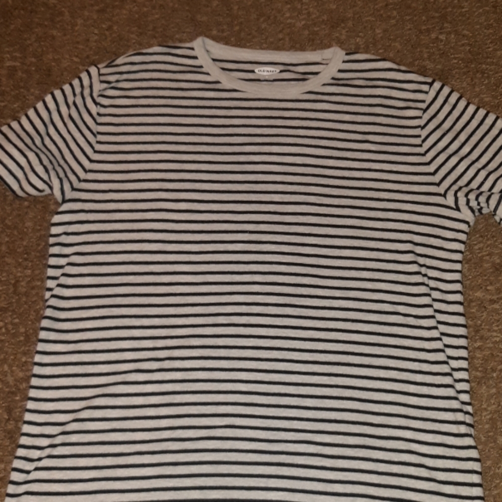 Mens striped short sleeve